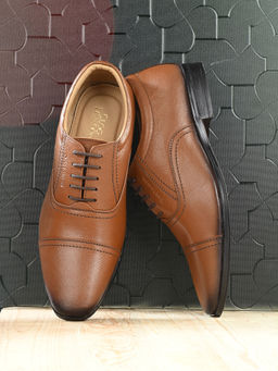 CLOG LONDON - Tan Leather Oxford Lace Up Formal Shoes
