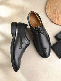 CLOG LONDON - Men Black Formal Derbies