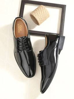 CLOG LONDON - Men Black Formal Derbies