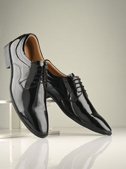 CLOG LONDON - Men Black Formal Lace Up Derbies