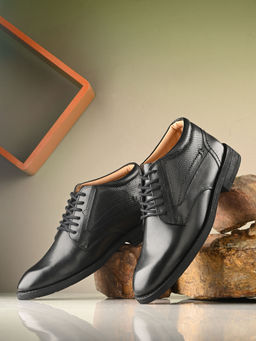 CLOG LONDON - Men Black Formal Derbies