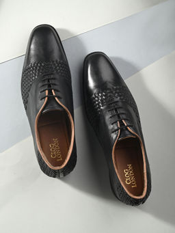 CLOG LONDON - Men Black Formal Derbies