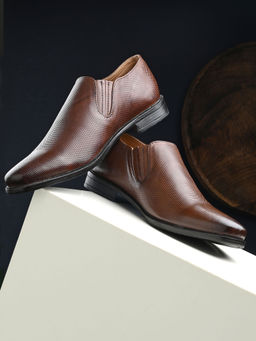 CLOG LONDON - Men Brown Slip On Formal Loafers
