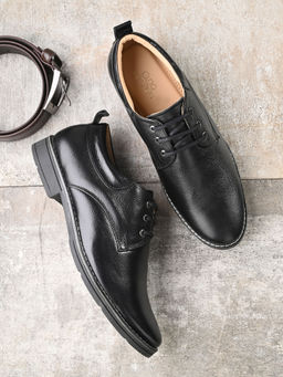 CLOG LONDON - Men Black Formal Lace Up Derby Shoes
