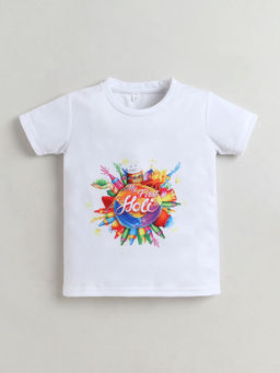 Hopscotch - My First Holi T-Shirt White
