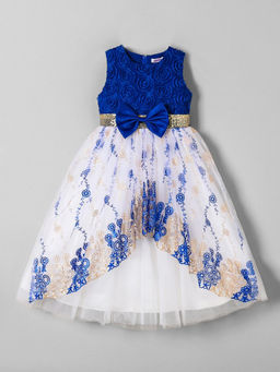 Hopscotch - Sequinned Bow Gown White