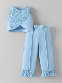 Hopscotch - Sequinned Layered Co-Ord Sets Blue