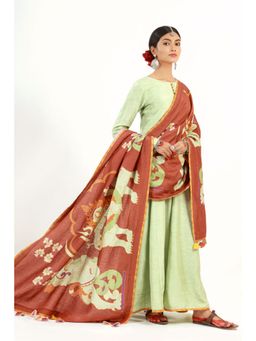 UDD DESIGN - Women's Durga Printed Tassels Dupatta