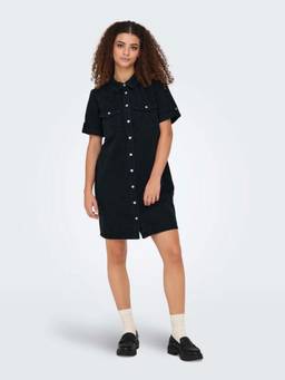 ONLY - Women Black Washed Denim Dress