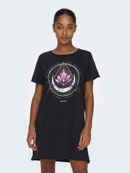ONLY - Women Black Printed Washed T-shirt