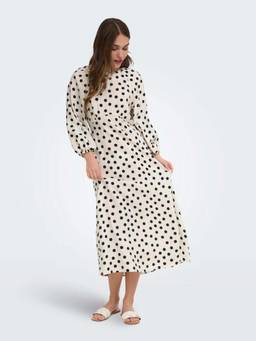 ONLY - Women White Polka Dot Midi Dress
