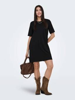 ONLY - Women Black T-shirt Dress