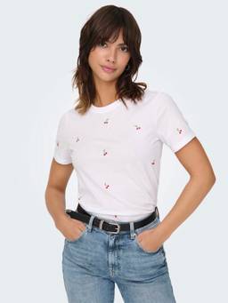 ONLY - Women White Printed T-shirt