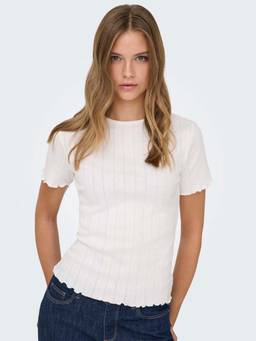ONLY - Women White O-Neck Top