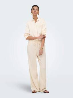 ONLY - Women Beige Embroidered Shirt