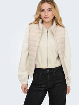 ONLY - Women Off-White Hooded Zip Hooded jacket