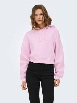 ONLY - Women Pink Cropped Hoodie