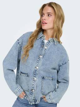 ONLY - Women Light Blue Denim Jacket