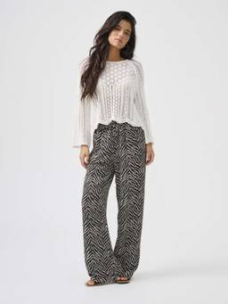 ONLY - Women Printed Pull-Up Trouser
