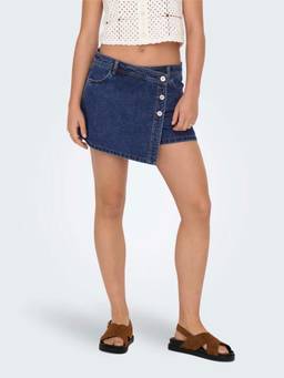 ONLY - Women Dark Blue Denim Skort