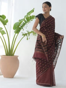 Fabindia - Cotton Silk Jacquard Woven Sari