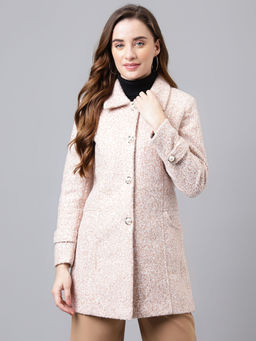 Latin Quarters - Women Beige Color Longline Over Coat