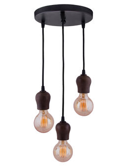 Homesake - Linear Cluster Walnut Bubble Hanging Light