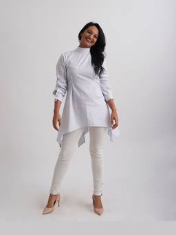 Gatsby Collection - Blue Back Open Cut Out Top