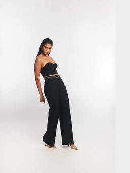 Gatsby Collection - Black Bella Bustier Co-ord Set