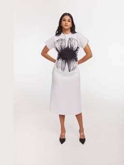 Gatsby Collection - Off White Alice Litho Dress
