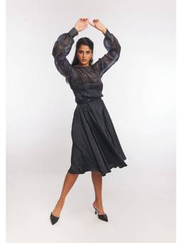 Gatsby Collection - Black Fleur Noir Dress