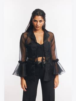 Gatsby Collection - Bella Organza Black Jacket