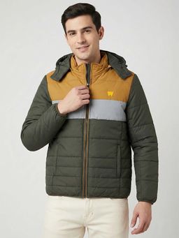Wrangler - Men Colorblocked Puffer Jacket