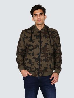 Wrangler - Men Camouflage Printed Reversible Jacket
