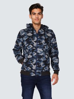 Wrangler - Men Camouflage Printed Reversible Jacket
