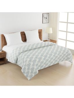 Swayam - 150 Gsm Pure Cotton Double Bed Ac Comforter - Blue (Queen)
