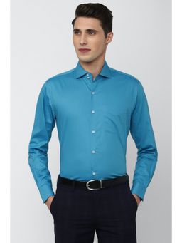 Peter England - Men Blue Regular Fit Formal Shirt