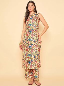 KVS FAB - Women Multi-Colour Rayon Kurta with Pant