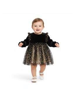 MINI KLUB - Baby Girls Knee Length Dress-Black