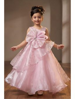 Lagorii - Baby Pink Layered Party Wear Gown