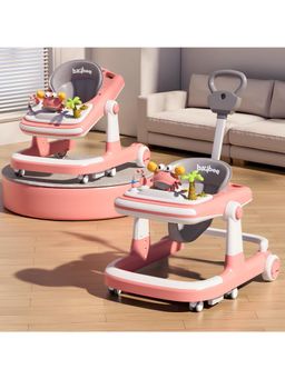 BAYBEE - 3 in 1 Baby Walker for 6-18 Month Baby Boy Girl, Push Walker for Kids (Pink)