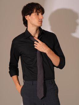 Selected - Black Organic Cotton Performance Shirt