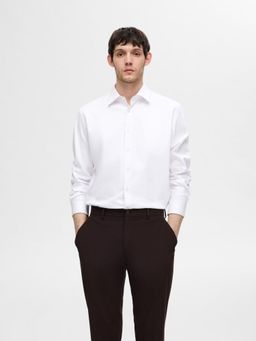 Selected - White Organic Cotton Performance Shirt