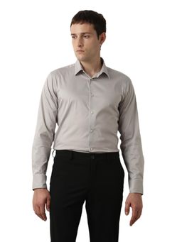 Selected - Light Grey Solid Formal Shirt