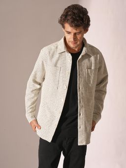 Selected - Beige Twill Mix Regular Fit Shirt