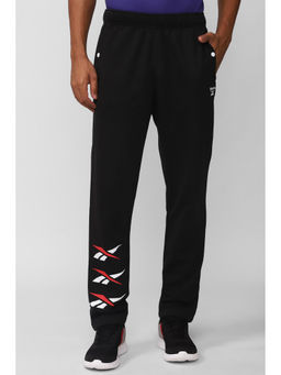 Reebok - Mens Wce Black Solid Track Pant