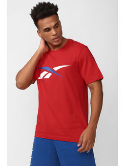 Reebok - Mens Wce Red Printed T-Shirt
