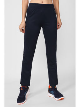 Reebok - Women Te W Power Navy Blue Solid Track Pant