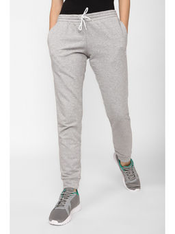 Reebok - Women Ri French Terry Grey Textured Sweat Pant
