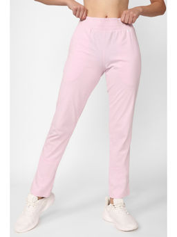 Reebok - Women Te Knit Pink Solid Track Pant